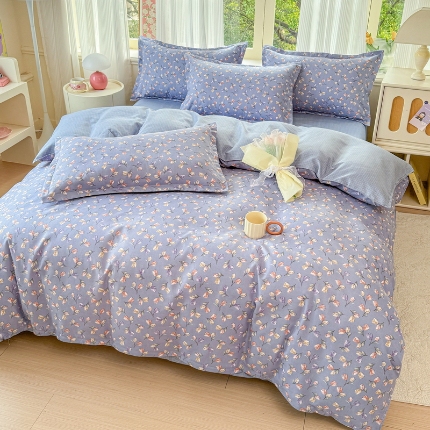 91家纺网 家纺一手货源 找家纺 （总）梦舒阳 2025高克重生态棉植物羊绒四件套单被套床单款床笠款床品套件爆款