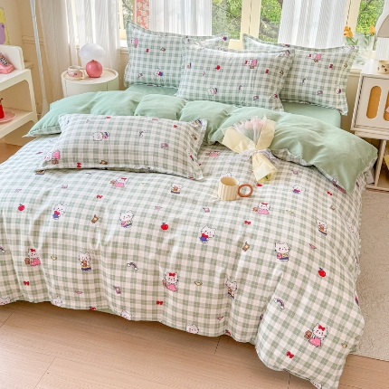 91家纺网 家纺一手货源 找家纺 （总）梦舒阳 2025高克重生态棉植物羊绒四件套单被套床单款床笠款床品套件爆款