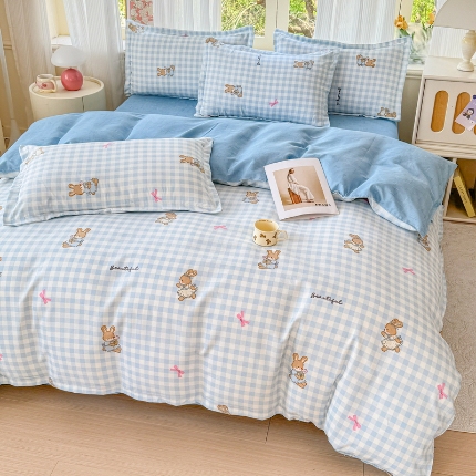 91家纺网 家纺一手货源 找家纺 （总）梦舒阳 2025高克重生态棉植物羊绒四件套单被套床单款床笠款床品套件爆款