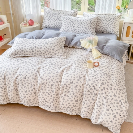 91家纺网 家纺一手货源 找家纺 （总）梦舒阳 2025高克重生态棉植物羊绒四件套单被套床单款床笠款床品套件爆款