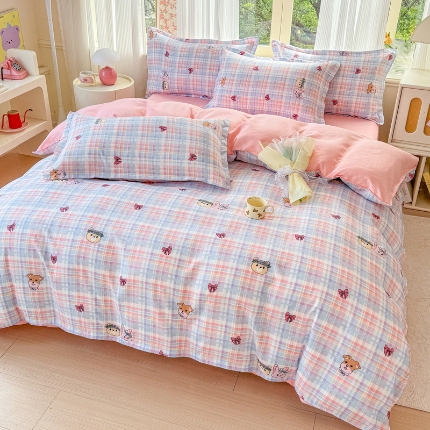 91家纺网 家纺一手货源 找家纺 （总）梦舒阳 2025高克重生态棉植物羊绒四件套单被套床单款床笠款床品套件爆款