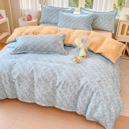 91家纺网 家纺一手货源 找家纺 （总）梦舒阳 2025高克重生态棉植物羊绒四件套单被套床单款床笠款床品套件爆款