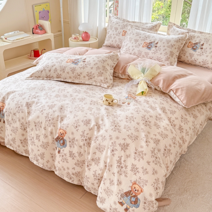 91家纺网 家纺一手货源 找家纺 （总）梦舒阳 2025高克重生态棉植物羊绒四件套单被套床单款床笠款床品套件爆款