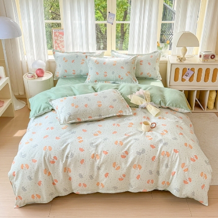 91家纺网 家纺一手货源 找家纺 （总）梦舒阳家纺 2025春季植物羊绒四件套新花型