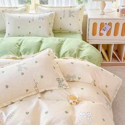 91家纺网 家纺一手货源 找家纺 （总）新品磨毛四件套植物羊绒床品套件单被套四件套床单款床笠款套件四季款