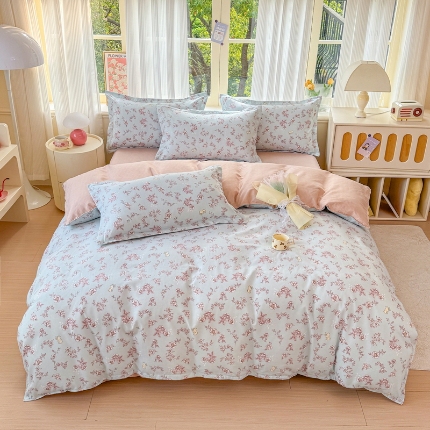 91家纺网 家纺一手货源 找家纺 （总）新品磨毛植物羊绒四件套床单款床笠款套件单被套也有