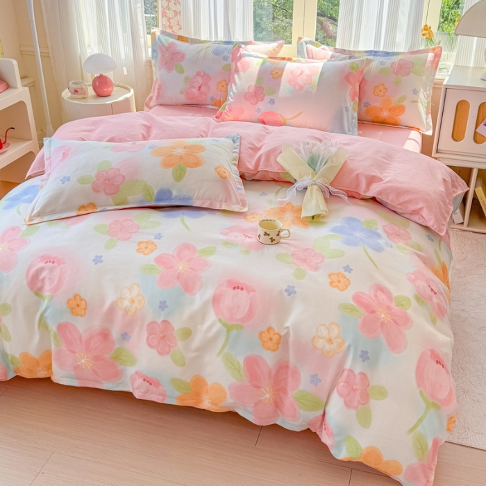 91家纺网 家纺一手货源 找家纺 （总）新品磨毛植物羊绒四件套床单款床笠款套件单被套也有