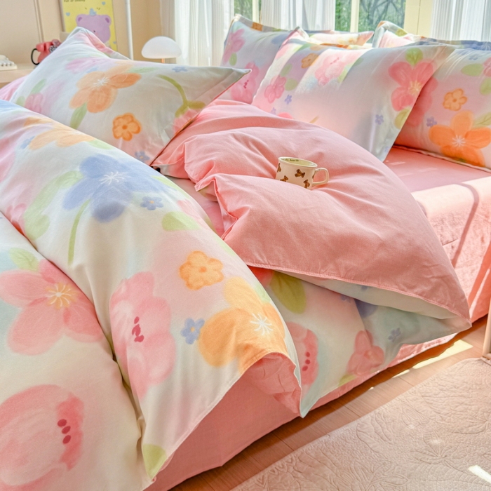 91家纺网 家纺一手货源 找家纺 （总）新品磨毛植物羊绒四件套床单款床笠款套件单被套也有