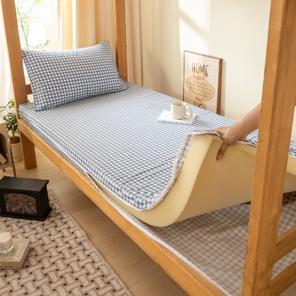 （总）恋人优选 2025新款40支纯棉床垫套褥子套学生90x190cm宿舍上下铺床笠床单双面床垫套