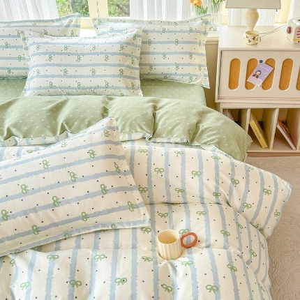 91家纺网 家纺一手货源 找家纺 （总）新品秋冬加厚磨毛植物羊绒四件套四季款床单款床笠款四件套床品长绒棉套件