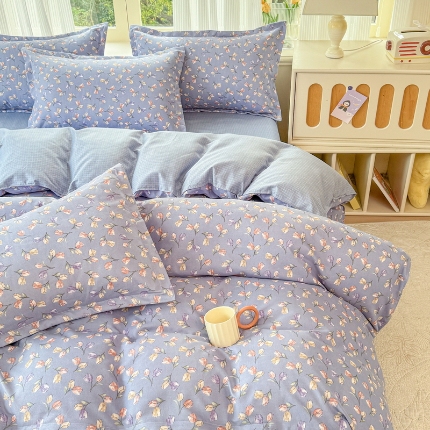 91家纺网 家纺一手货源 找家纺 （总）新品秋冬加厚磨毛植物羊绒四件套四季款床单款床笠款四件套床品长绒棉套件