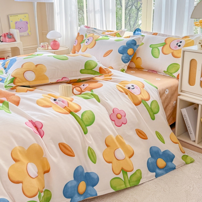 91家纺网 家纺一手货源 找家纺 （总）2025新款植物羊绒磨毛四件套长绒棉套件床单款床笠款四季款四件套