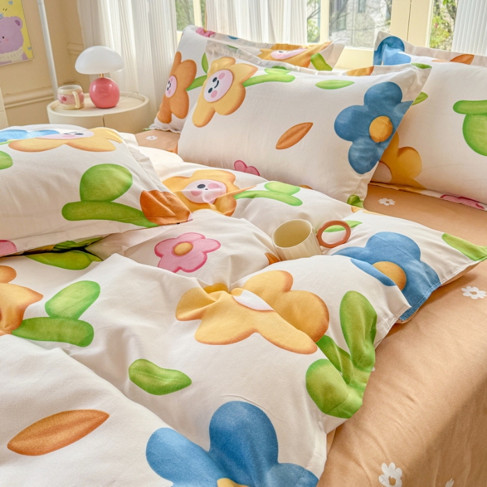 91家纺网 家纺一手货源 找家纺 （总）2025新款植物羊绒磨毛四件套长绒棉套件床单款床笠款四季款四件套