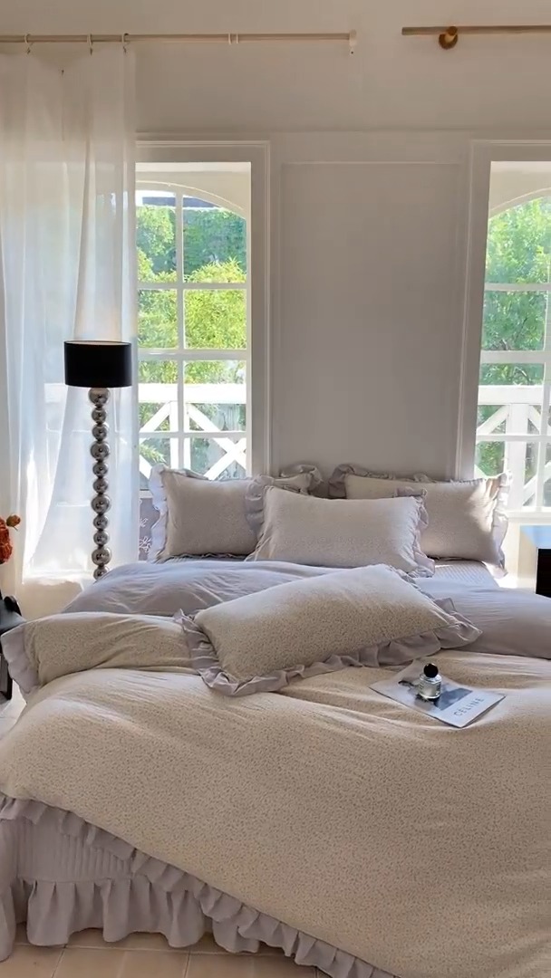 91家纺网 家纺一手货源 找家纺 （总）富之航 2025爆款床盖四件套加厚床盖直播爆款小清新床盖四件套