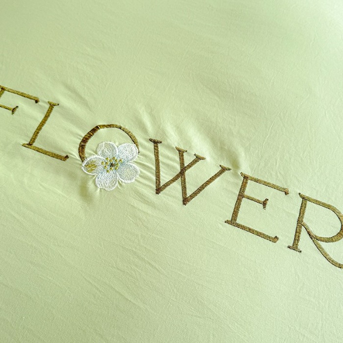 91家纺网 家纺一手货源 找家纺 苏米娜家纺春夏新品韩版公主风超柔水洗棉夏被被套款夹棉床盖四件套 幻蝶-嫩芽绿 