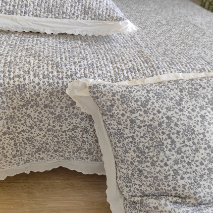 91家纺网 家纺一手货源 找家纺 （总）全棉纯棉双层纱花边床盖软床垫夹棉床单欧式韩版