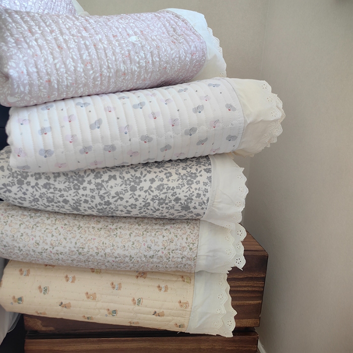 91家纺网 家纺一手货源 找家纺 （总）全棉纯棉双层纱花边床盖软床垫夹棉床单欧式韩版