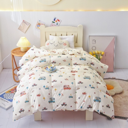 91家纺网 家纺一手货源 找家纺 （总）抗日家纺羽绒被被壳 卡通系列 全棉卡通双层立体款