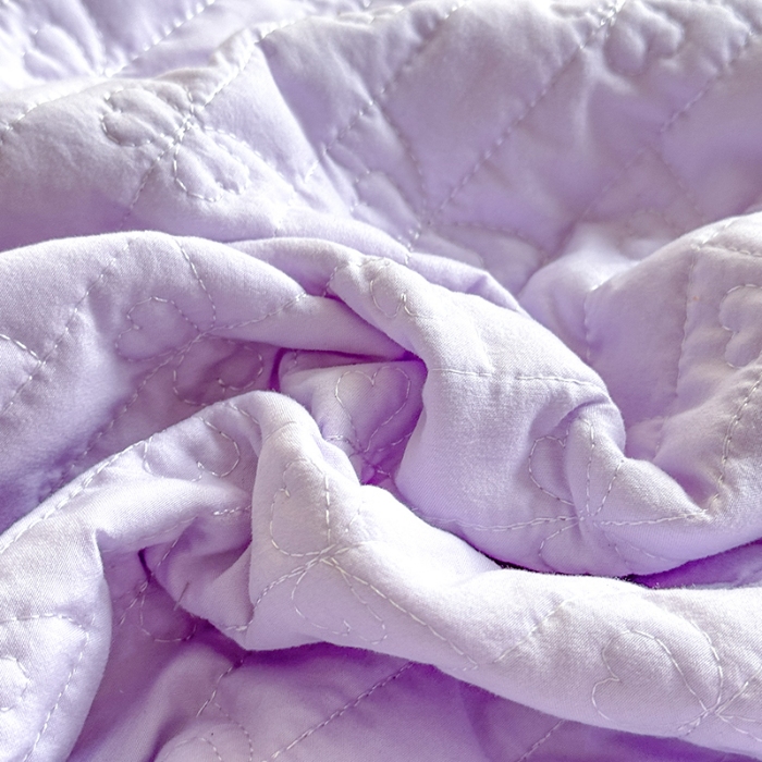 91家纺网 家纺一手货源 找家纺 苏米娜家纺2026春夏新品韩版甜美公主风超柔水洗棉床盖四件套刺绣针织棉双层纱纯棉棉麻全棉少女心夹棉床裙款夏被款床盖四件套 幻蝶-梦幻紫