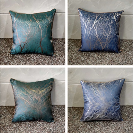 总）亚马逊跨境北欧沙发抱枕靠背汽车办公室靠垫轻奢抱枕套-树枝