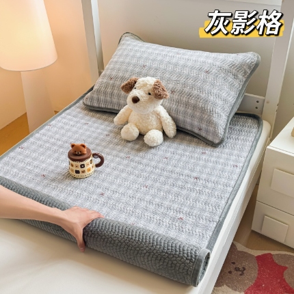 91家纺网 家纺一手货源 找家纺 （总）全棉加绒床盖宿舍学生床单单件冬季加厚双面可用牛奶绒纯棉榻榻米