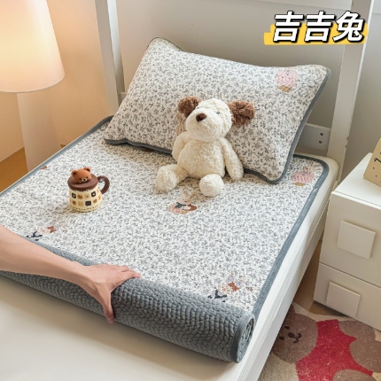 91家纺网 家纺一手货源 找家纺 （总）全棉加绒床盖宿舍学生床单单件冬季加厚双面可用牛奶绒纯棉榻榻米