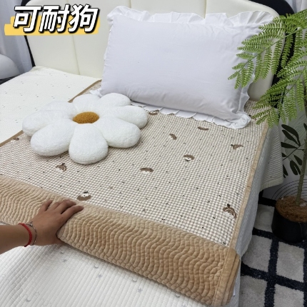 91家纺网 家纺一手货源 找家纺 （总）全棉加绒床盖宿舍学生床单单件冬季加厚双面可用牛奶绒纯棉榻榻米