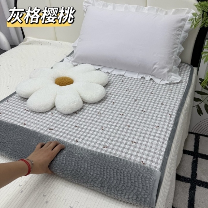 91家纺网 家纺一手货源 找家纺 （总）全棉加绒床盖宿舍学生床单单件冬季加厚双面可用牛奶绒纯棉榻榻米