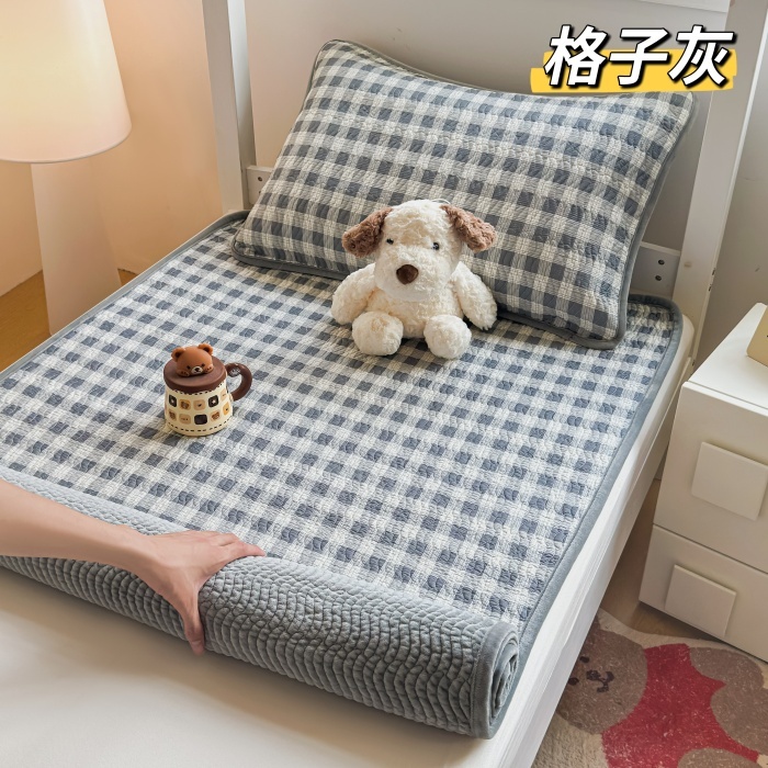 91家纺网 家纺一手货源 找家纺 （总）全棉加绒床盖宿舍学生床单单件冬季加厚双面可用牛奶绒纯棉榻榻米