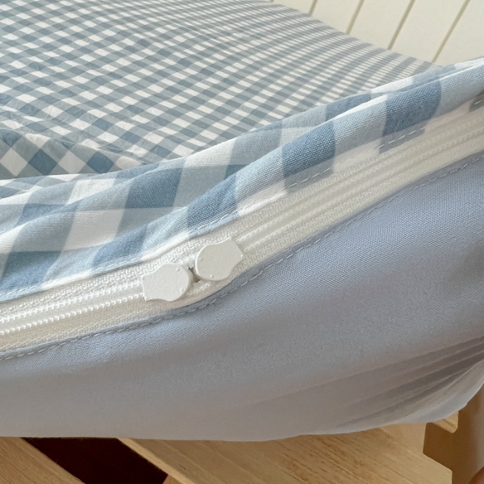 91家纺网 家纺一手货源 找家纺 （总）2025新款学生季无印风水洗棉褥子套被套学生套件宿舍单人90x200床褥套床垫套0.9开学季