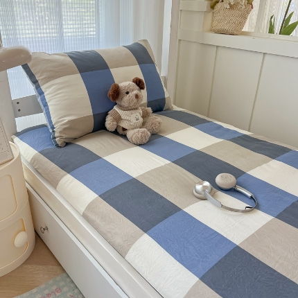 91家纺网 家纺一手货源 找家纺 （总）2025学生床垫套床褥套褥子套无印风水洗棉床垫套学生寝室套件宿舍单人90x200床垫套