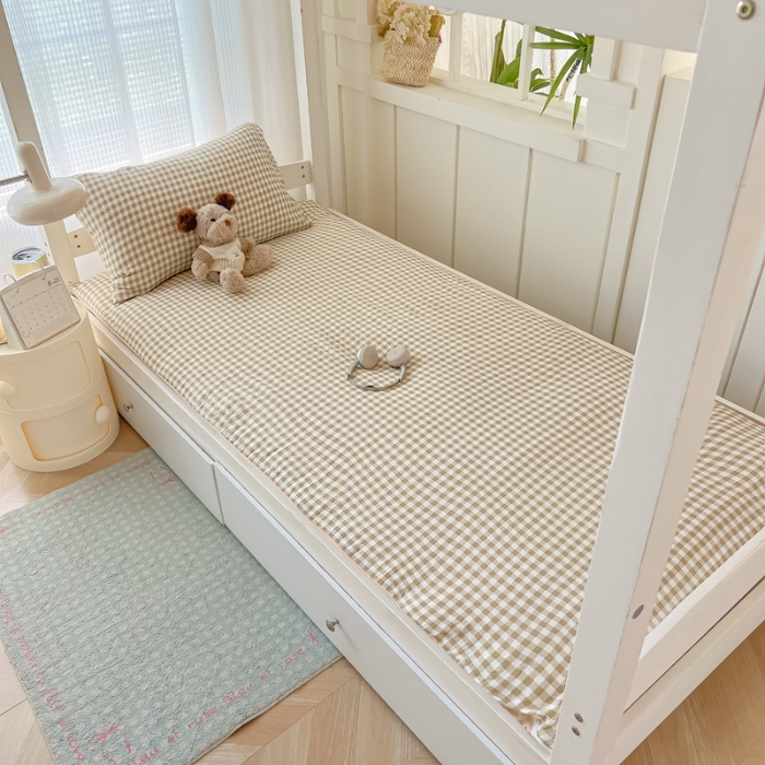 91家纺网 家纺一手货源 找家纺 （总）2025学生床垫套床褥套褥子套无印风水洗棉床垫套学生寝室套件宿舍单人90x200床垫套