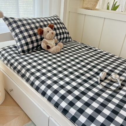 91家纺网 家纺一手货源 找家纺 （总）2025新款开学季学生床垫套床褥套褥子套无印风水洗棉床垫套寝室套件宿舍单人90x200床垫套