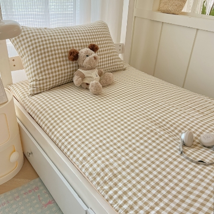 91家纺网 家纺一手货源 找家纺 （总）2025新款开学季学生床垫套床褥套褥子套无印风水洗棉床垫套寝室套件宿舍单人90x200床垫套