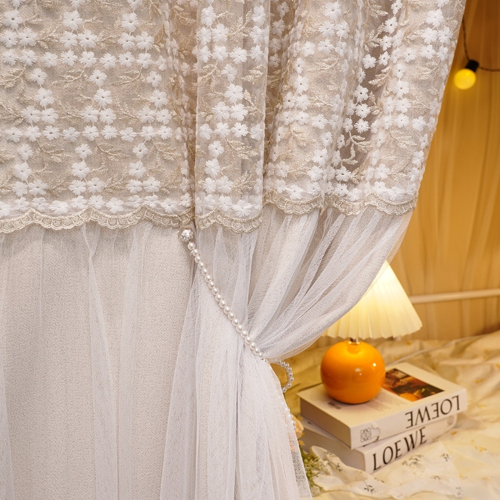 91家纺网 家纺一手货源 找家纺 （总）学生宿舍遮光帘 寝室床上下铺围窗帘布上铺法式拼接纱蚊帐一体式