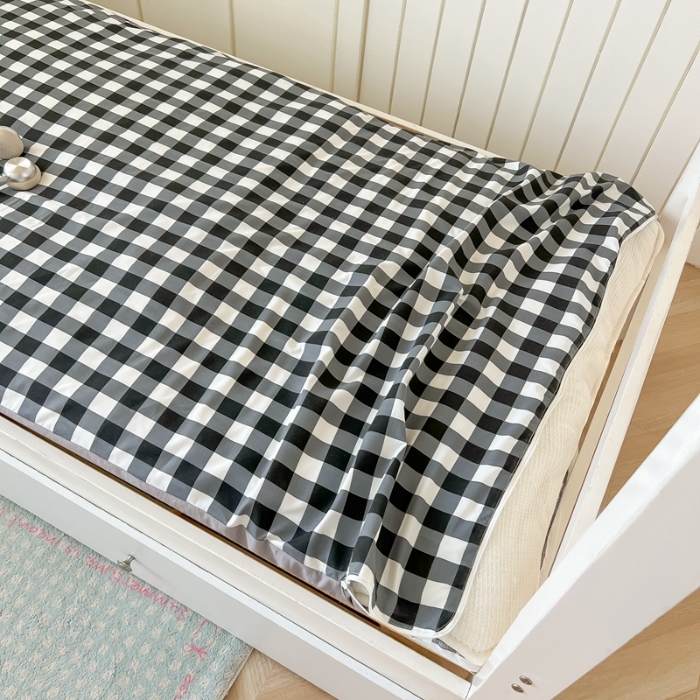 91家纺网 家纺一手货源 找家纺 （总）2025开学季学生床垫套床褥套褥子套无印风水洗棉简约床垫套寝室宿舍单人90x200床垫套床上用品