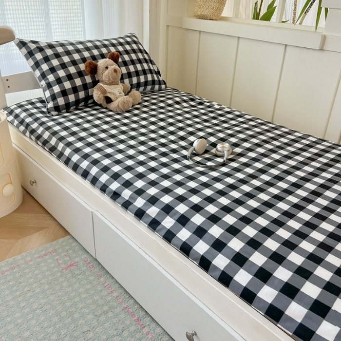 91家纺网 家纺一手货源 找家纺 （总）2025开学季学生床垫套床褥套褥子套无印风水洗棉简约床垫套寝室宿舍单人90x200床垫套床上用品