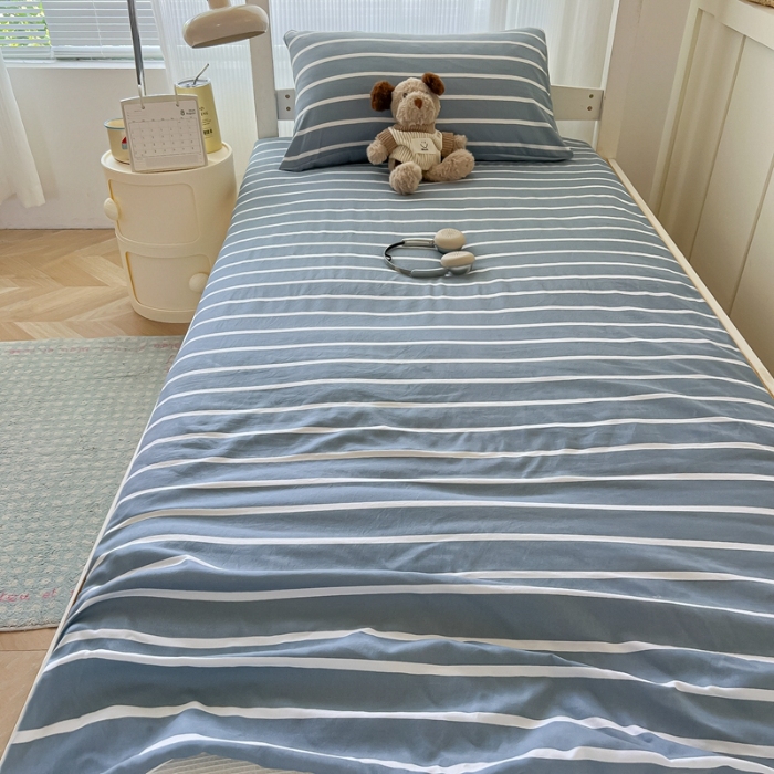 91家纺网 家纺一手货源 找家纺 （总）2025新款开学季学生床垫套床褥套褥子套无印风格子水洗棉床垫套寝室宿舍单人90x200床垫套