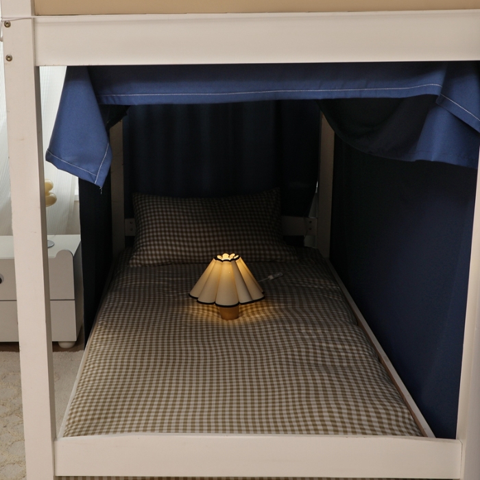 91家纺网 家纺一手货源 找家纺 （总）2025新款学生宿舍床帘纯色加厚遮光帘子寝室宿舍上下铺单人床开学季大学生素色床帘