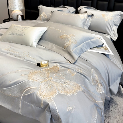 （总）星蕴家纺 2025新款新款全棉刺绣四件套-露娜【高档礼盒包装】