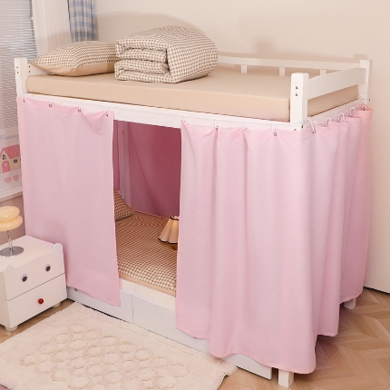 91家纺网 家纺一手货源 找家纺 （总）2025新款学生宿舍床帘纯色加厚强遮光床帘大学生宿舍寝室专用上下铺单人床帘子围帘