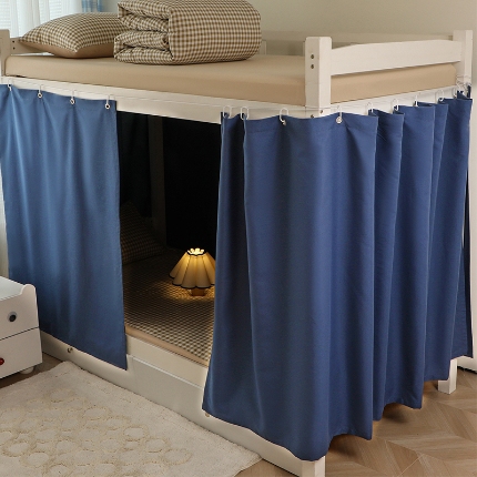 91家纺网 家纺一手货源 找家纺 （总）2025新款学生宿舍床帘纯色加厚强遮光床帘大学生宿舍寝室专用上下铺单人床帘子围帘