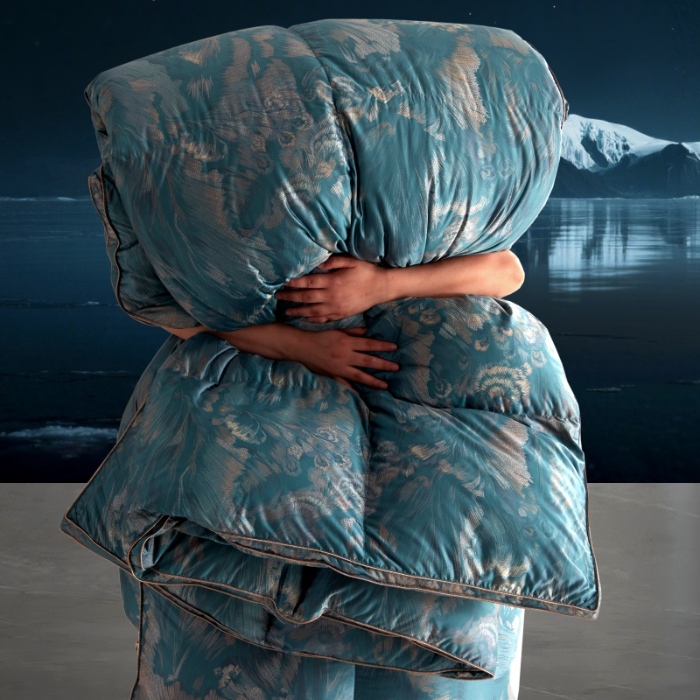 91家纺网 家纺一手货源 找家纺 （总）织梦人羽绒工厂店 2025新款高蓬松羽绒羽毛被大牌同款花型