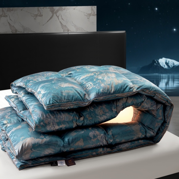 91家纺网 家纺一手货源 找家纺 （总）织梦人羽绒工厂店 2025新款高蓬松羽绒羽毛被大牌同款花型