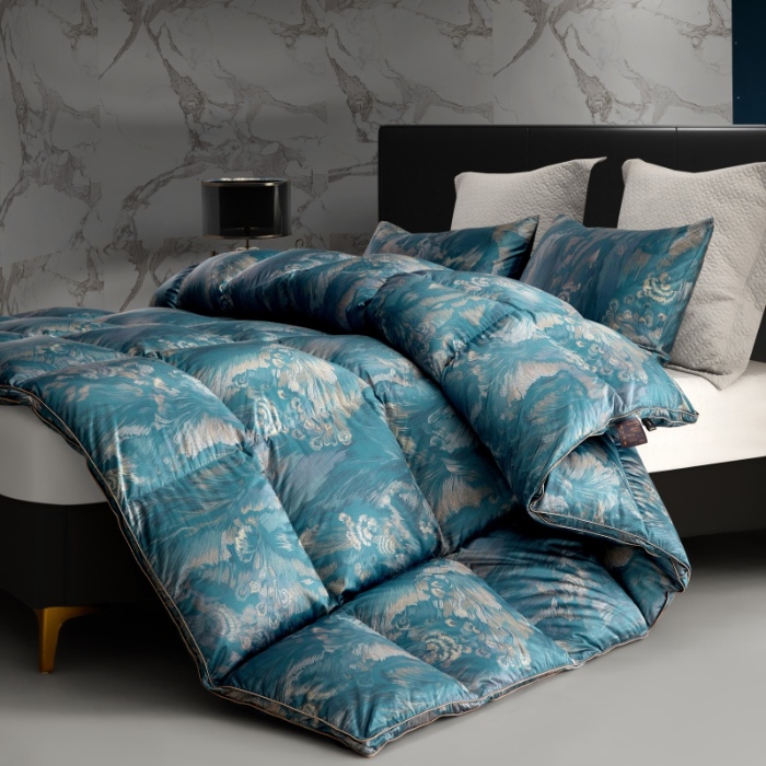 91家纺网 家纺一手货源 找家纺 （总）织梦人羽绒工厂店 2025新款高蓬松羽绒羽毛被大牌同款花型