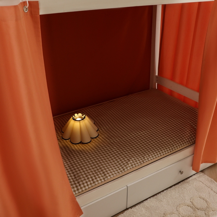 91家纺网 家纺一手货源 找家纺 （总）2025新款开学季纯色学生宿舍床帘加厚强遮光床帘大学生宿舍寝室专用上下铺单人床帘子围帘床幔