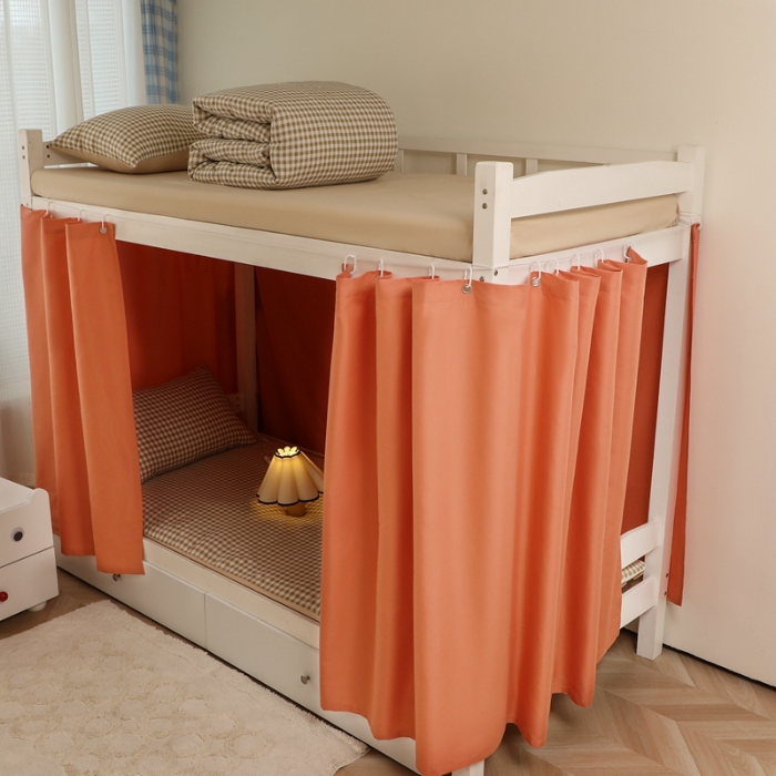 91家纺网 家纺一手货源 找家纺 （总）2025新款开学季纯色学生宿舍床帘加厚强遮光床帘大学生宿舍寝室专用上下铺单人床帘子围帘床幔