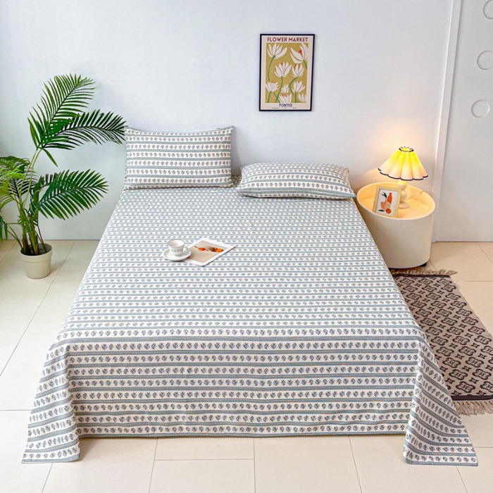 91家纺网 家纺一手货源 找家纺 （总）金泰莱2025新款升级细纱老粗布床单(量大从优)