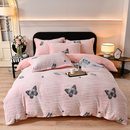 91家纺网 家纺一手货源 找家纺 总-梦之星 2025新款8斤重牛奶绒6D雕花绒四件套法莱水晶金貂