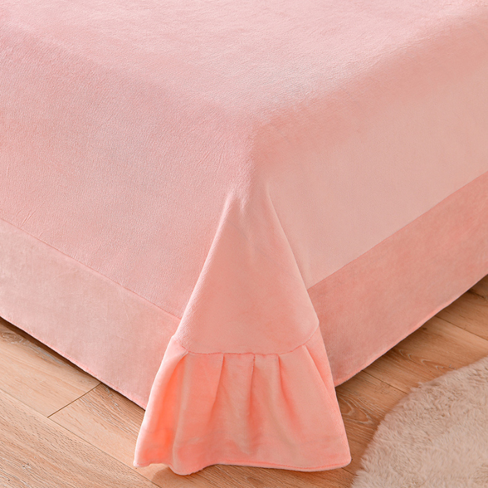 91家纺网 家纺一手货源 找家纺 梦之星 2025新款8斤重牛奶绒6D雕花绒四件套法莱水晶金貂 蝴蝶-粉